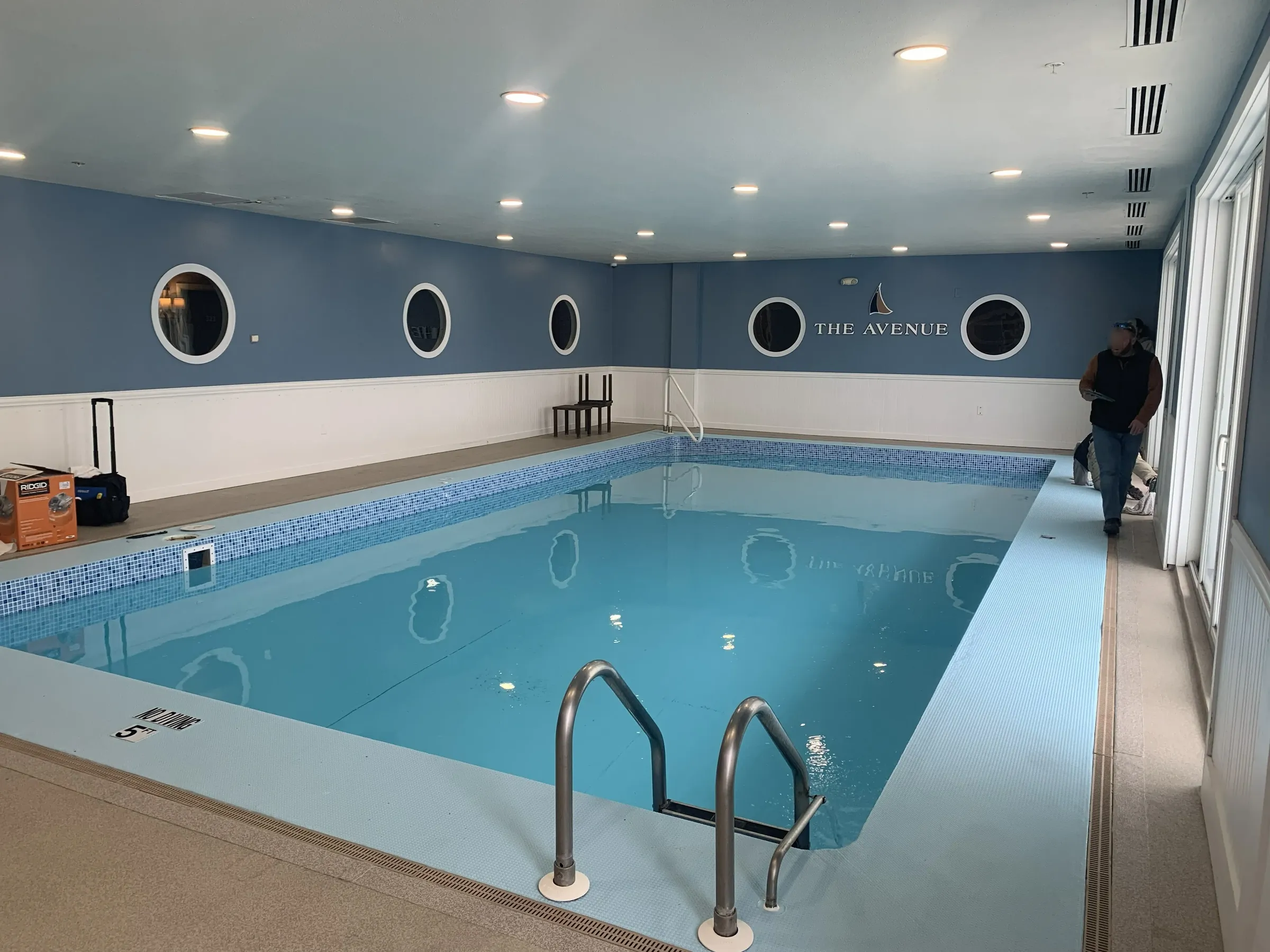 The Avenue Inn & Spa — Indoor Spa Pool Leak Repair